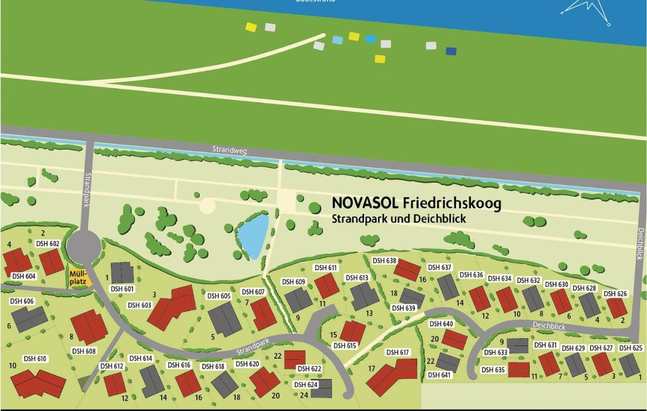 Friedrichskoog-Deichblick 9 Villa Bagian luar foto
